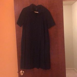 Navy blue JCrew shirt dress (A-line)